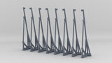 1/96 US Liberty-class 24ft Lifeboat Davits Set (8pcs)