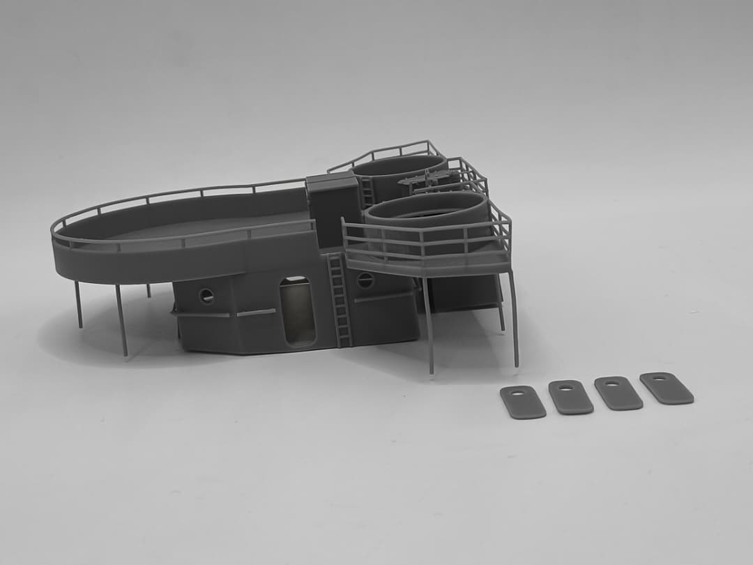 1/96 US Liberty-class Aft House Gun Platform - distefan 3d print