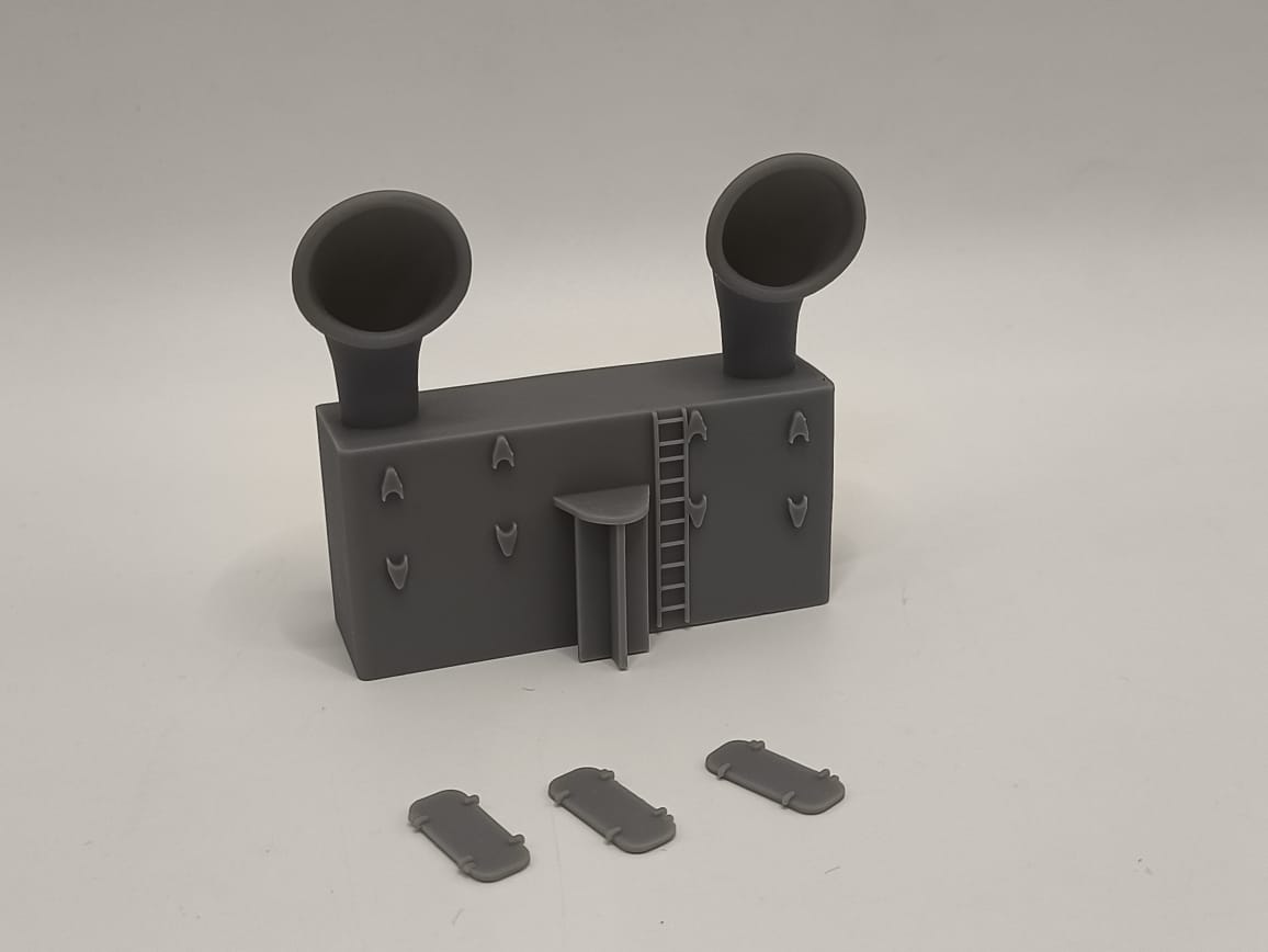 1/96 US Liberty-class Aft Mast House - distefan 3d print