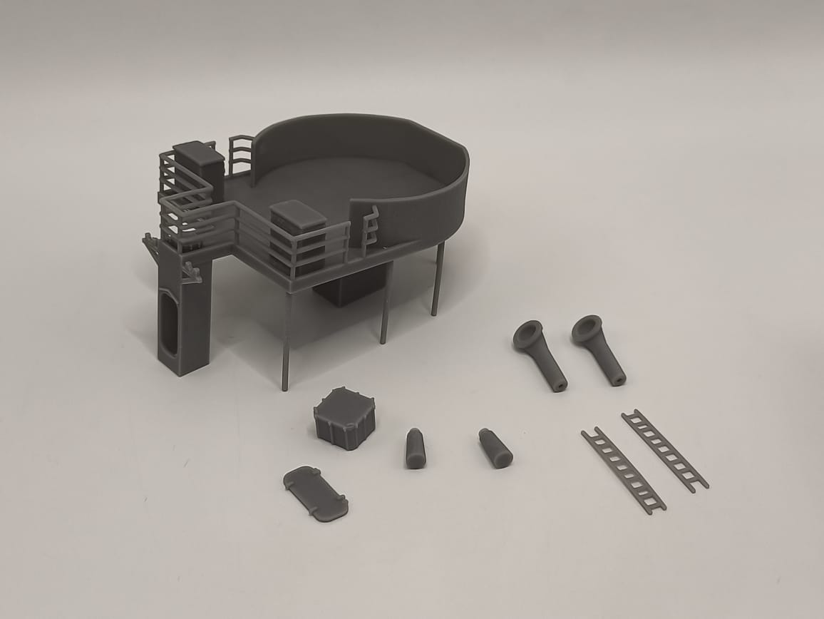 1/96 US Liberty-class Bow Gun Platform - distefan 3d print