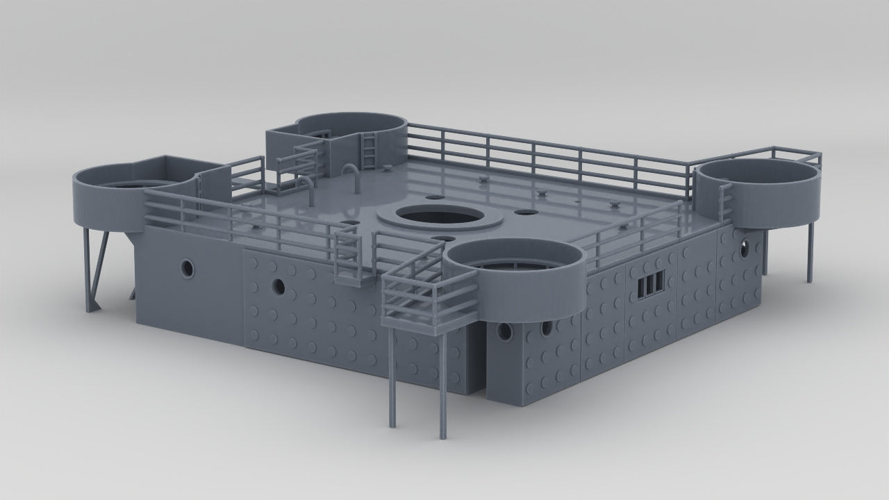1/96 US Liberty-class Bridge Deck - distefan 3d print