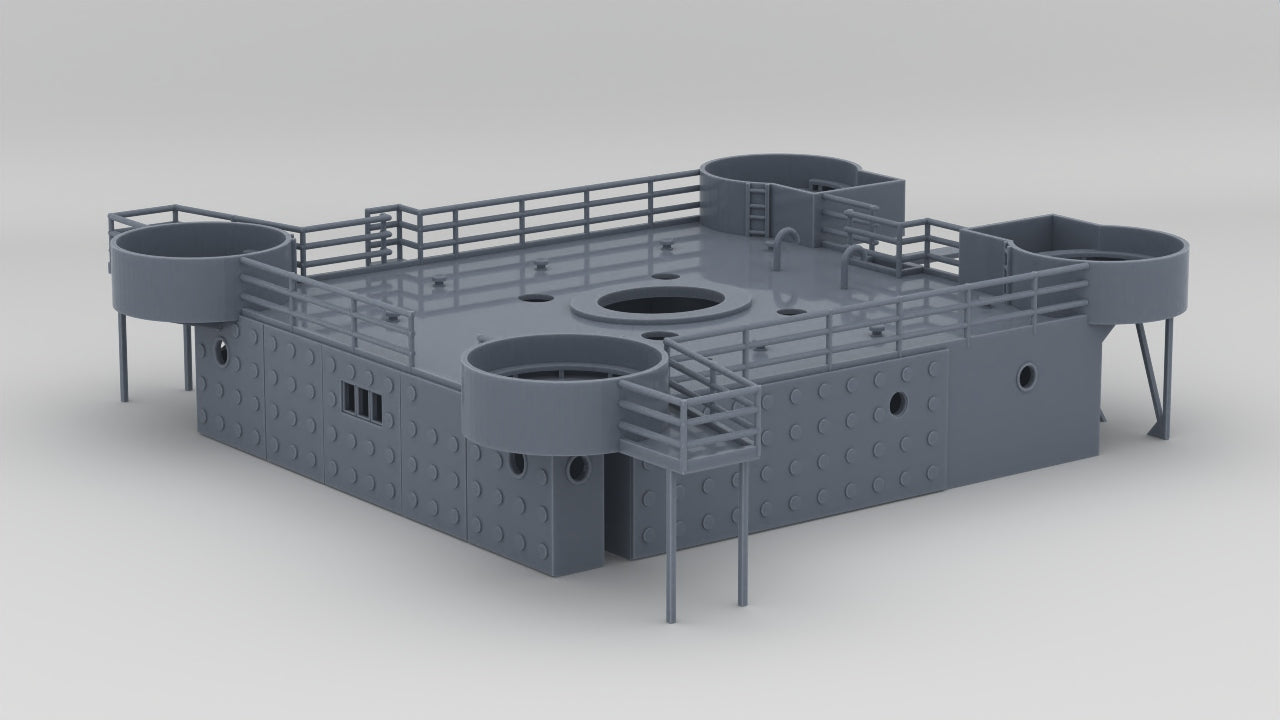 1/96 US Liberty-class Bridge Deck - distefan 3d print