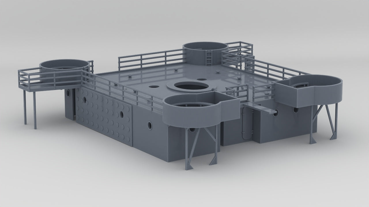 1/96 US Liberty-class Bridge Deck - distefan 3d print