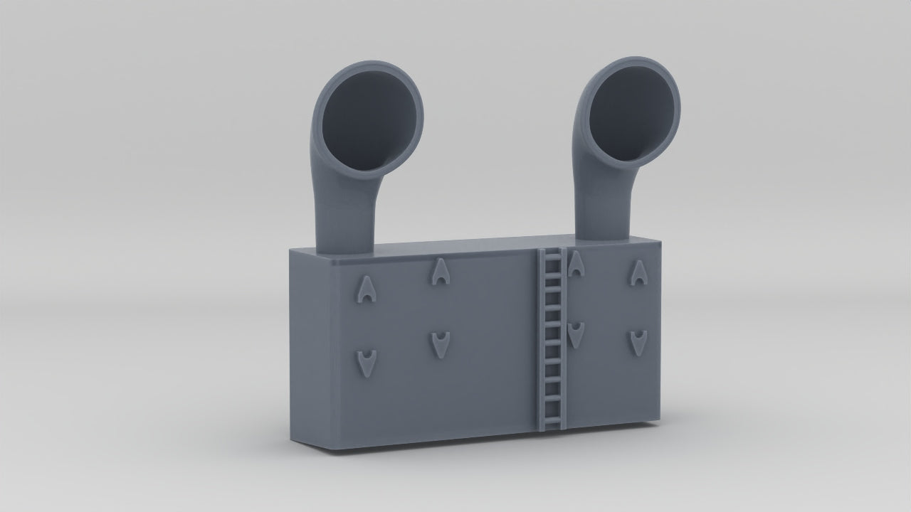 1/96 US Liberty-class Forward Mast House - distefan 3d print