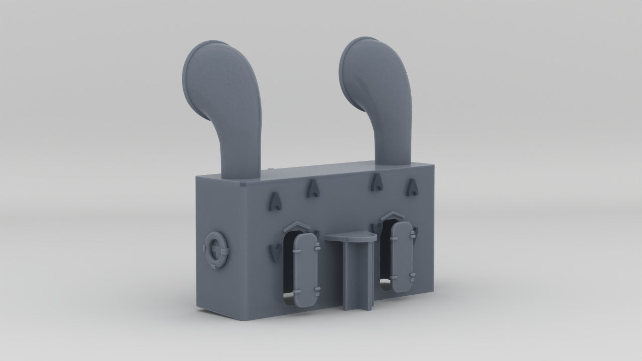 1/96 US Liberty-class Forward Mast House - distefan 3d print – alternate view