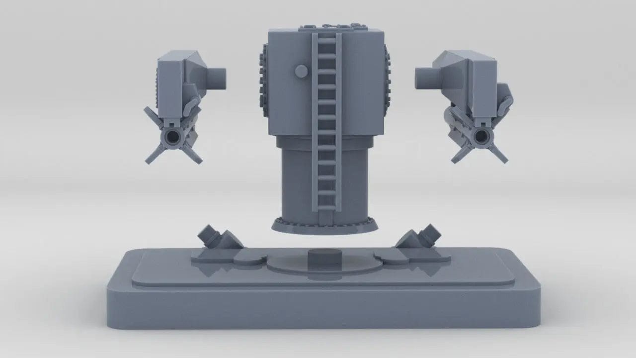 1/96 US Mk-26 Guided Missile Launcher w/ SM-2 Missiles Set - distefan 3d print