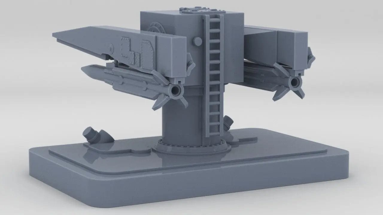1/96 US Mk-26 Guided Missile Launcher w/ SM-2 Missiles v3 - distefan 3d print
