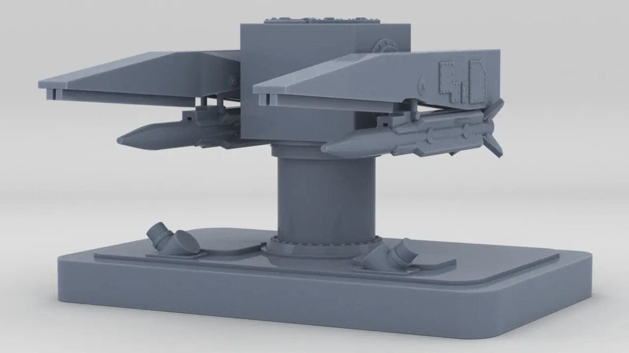 1/96 US Mk-26 Guided Missile Launcher w/ SM-2 Missiles v3 - distefan 3d print
