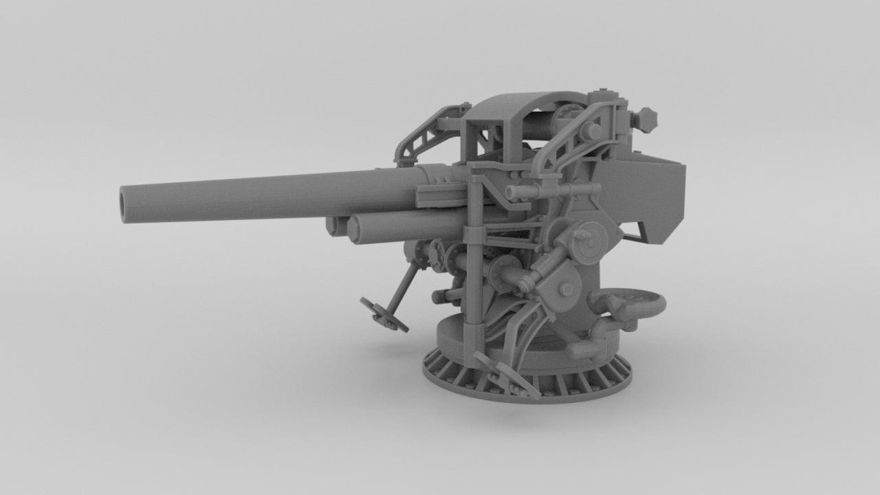 1/96 US Navy 5-inch 25 Cal. Gun Mount Mark 40 - distefan 3d print