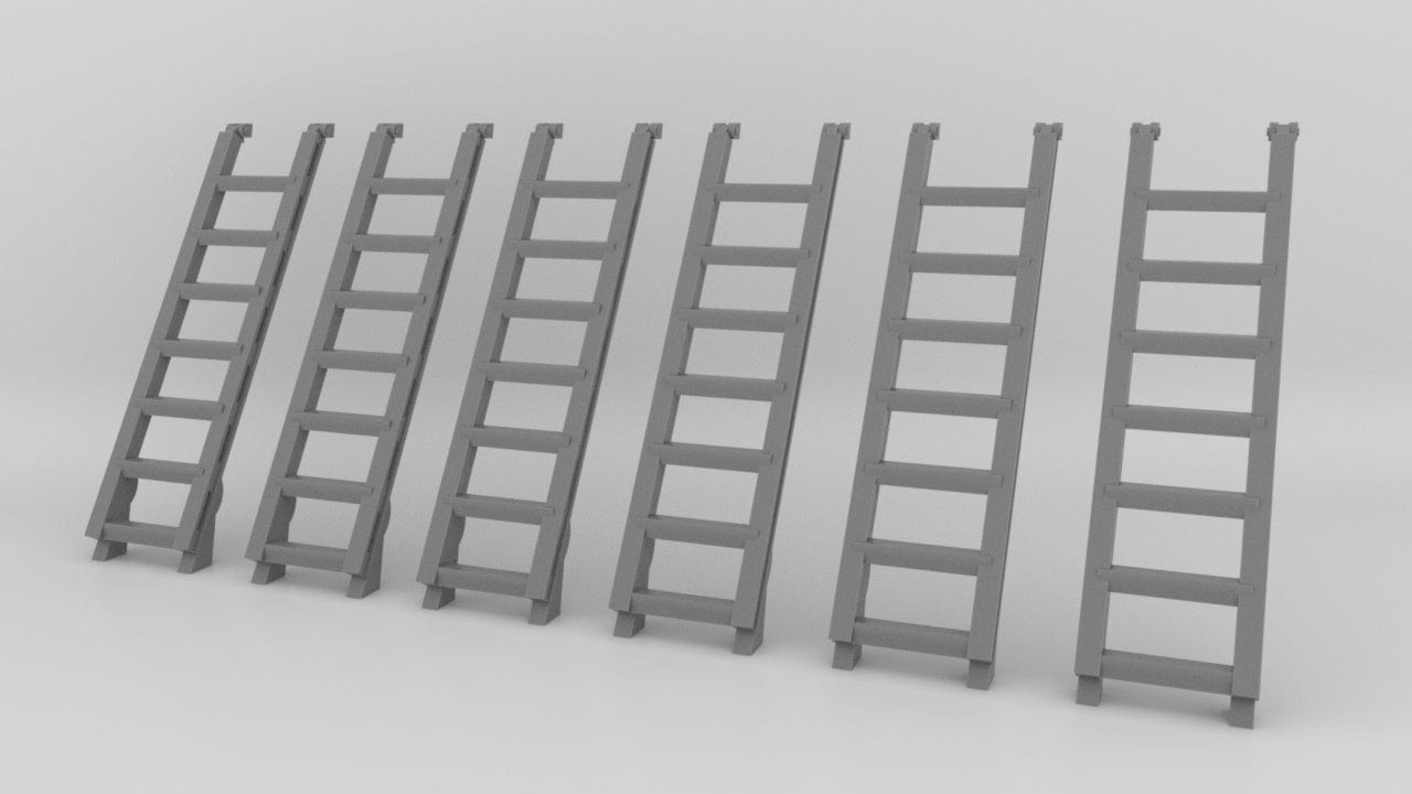 1/96 US Typical Ladders Set 6pcs - distefan 3d print