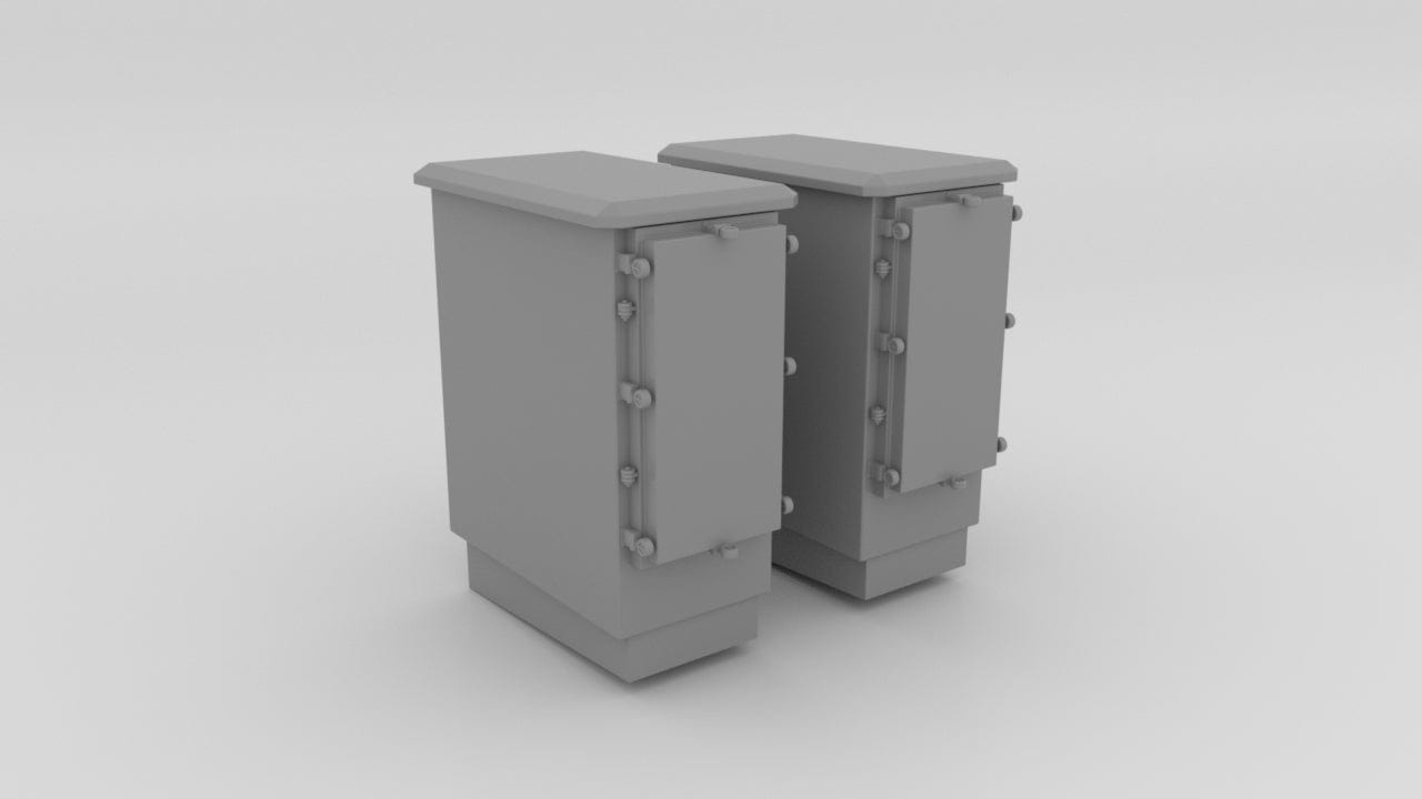 1/96 USN 3-inch 50 Storage Lockers Set 2pcs - distefan 3d print