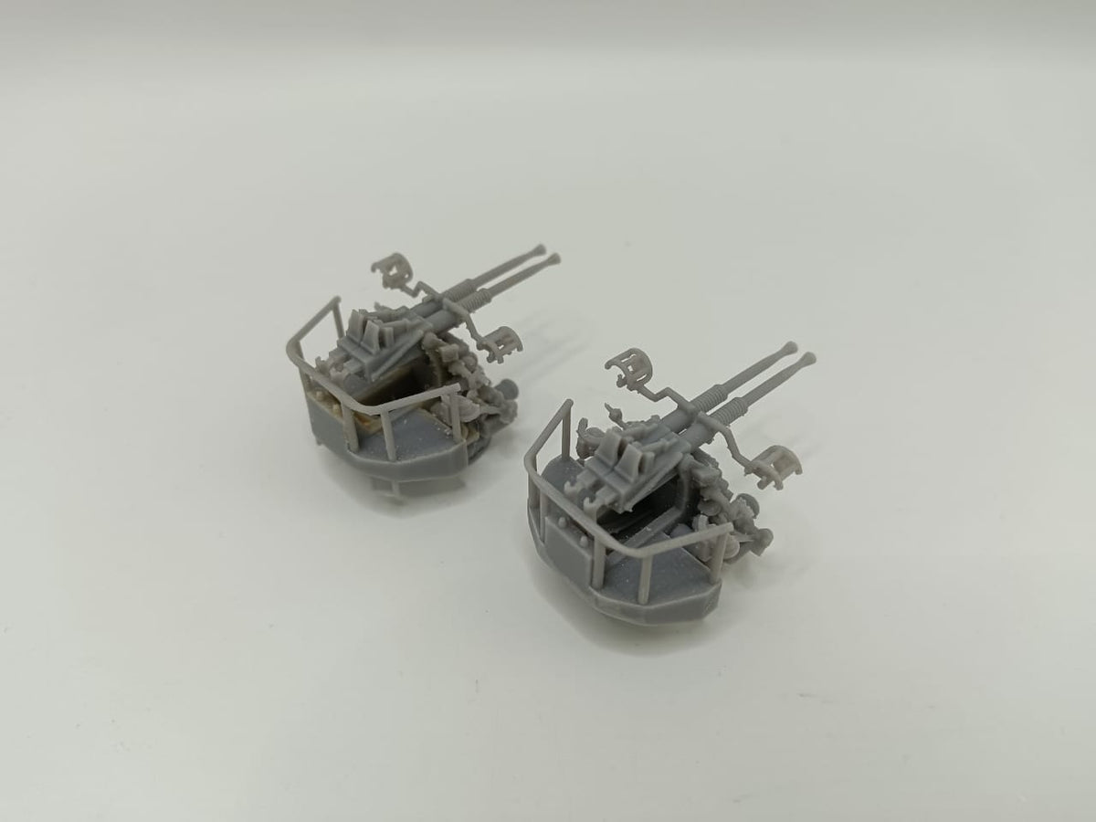 1/96 USN 40mm Bofors Twin Mount Set (2pcs) - distefan 3d print