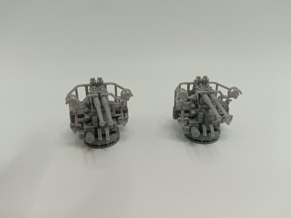 1/96 USN 40mm Bofors Twin Mount Set (2pcs) Resin3Dinteractive – alternate view