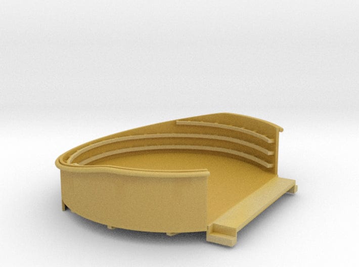 1/96 USN 40mm Quad Gun Tub Aft Structure Starboard - distefan 3d print