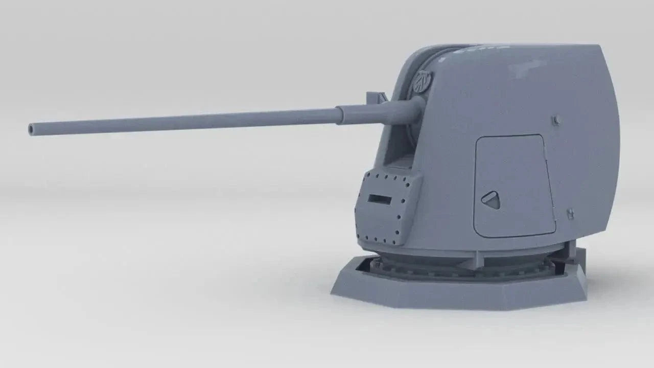 1/96 USN 5"/54 Caliber Mark 45 Gun Mod 0-2 - distefan 3d print