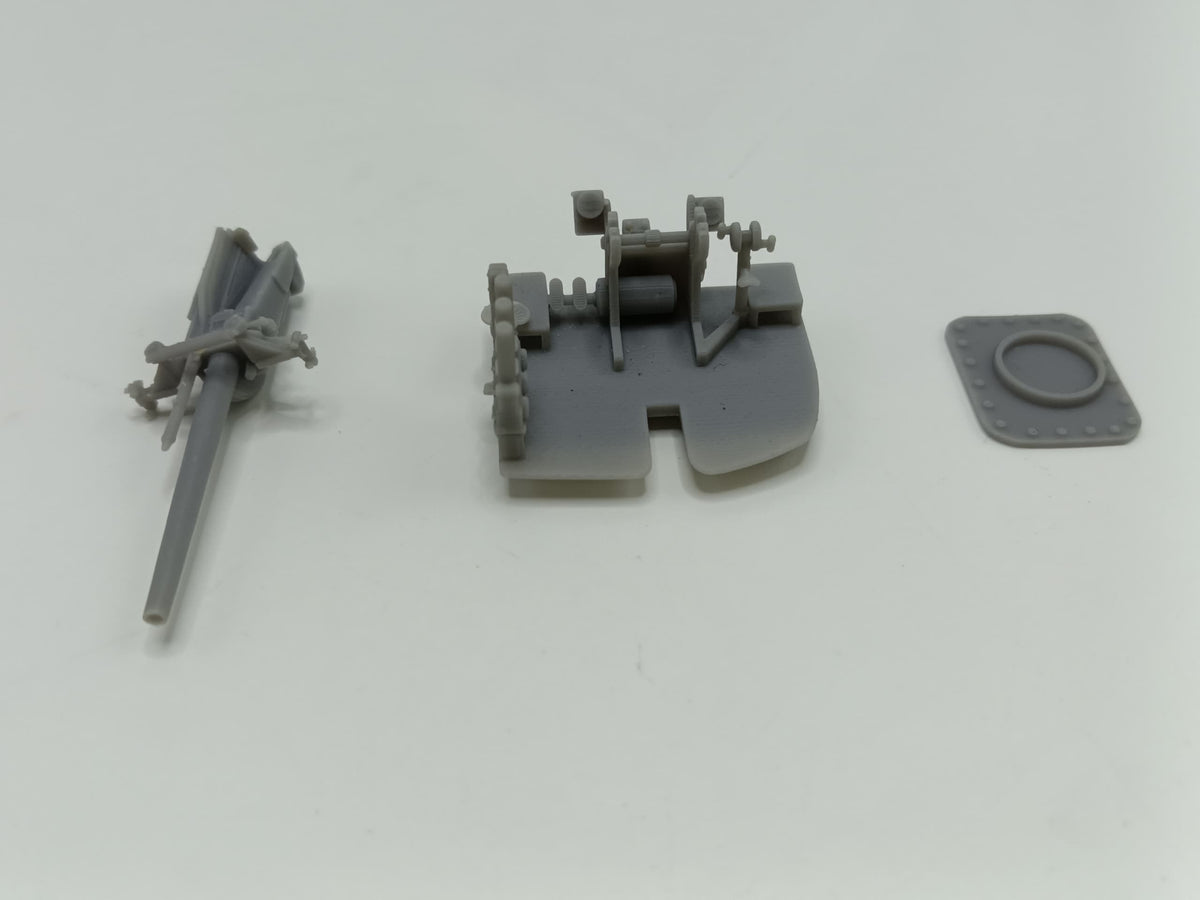 1/96 USN 5-inch 25 (12.7 cm) Deck AA Gun- distefan 3d print