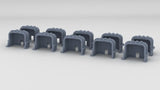 1/96 USN Blast Hood for 5"/38 cal. Mounts Set (10pcs)