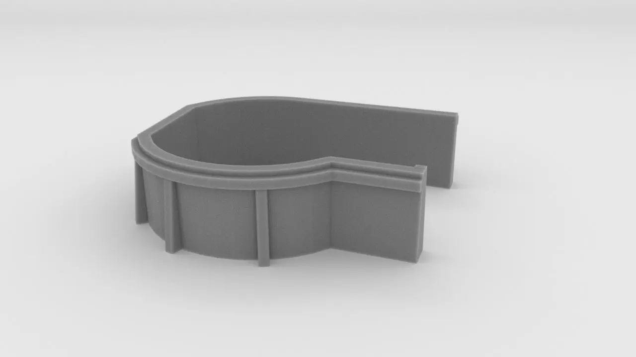 1/96 USN Bow Main Deck Starboard 20mm Gun 1x Tub - distefan 3d print