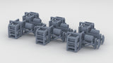 1/96 USN Depth Charge Loader Rack Loaded Set (6pcs)
