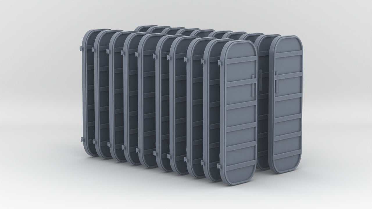 1/96 USN Escort Carriers Watertight Doors Set (20pcs) – alternate view