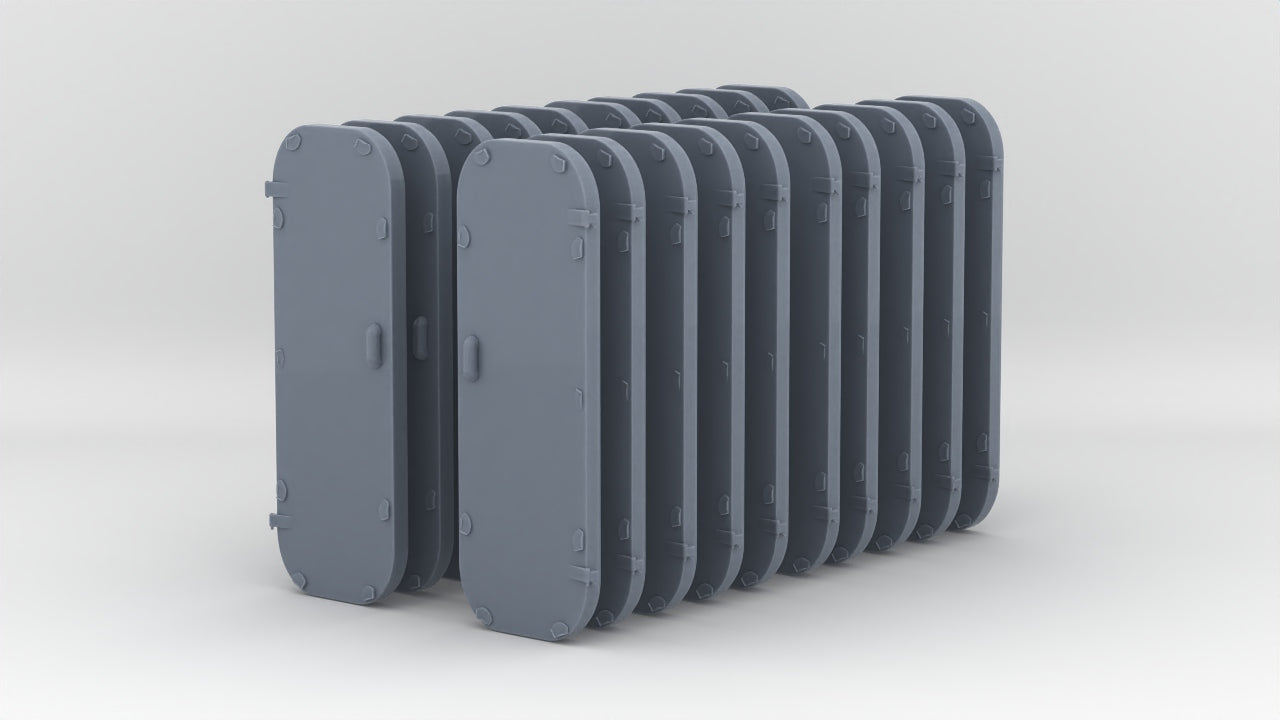 1/96 USN Escort Carriers Watertight Doors Set (20pcs) Resin3Dinteractive