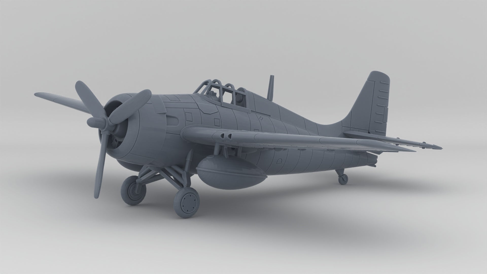 1/96 USN Grumman FM-2 Wildcat Aircraft - distefan 3d print