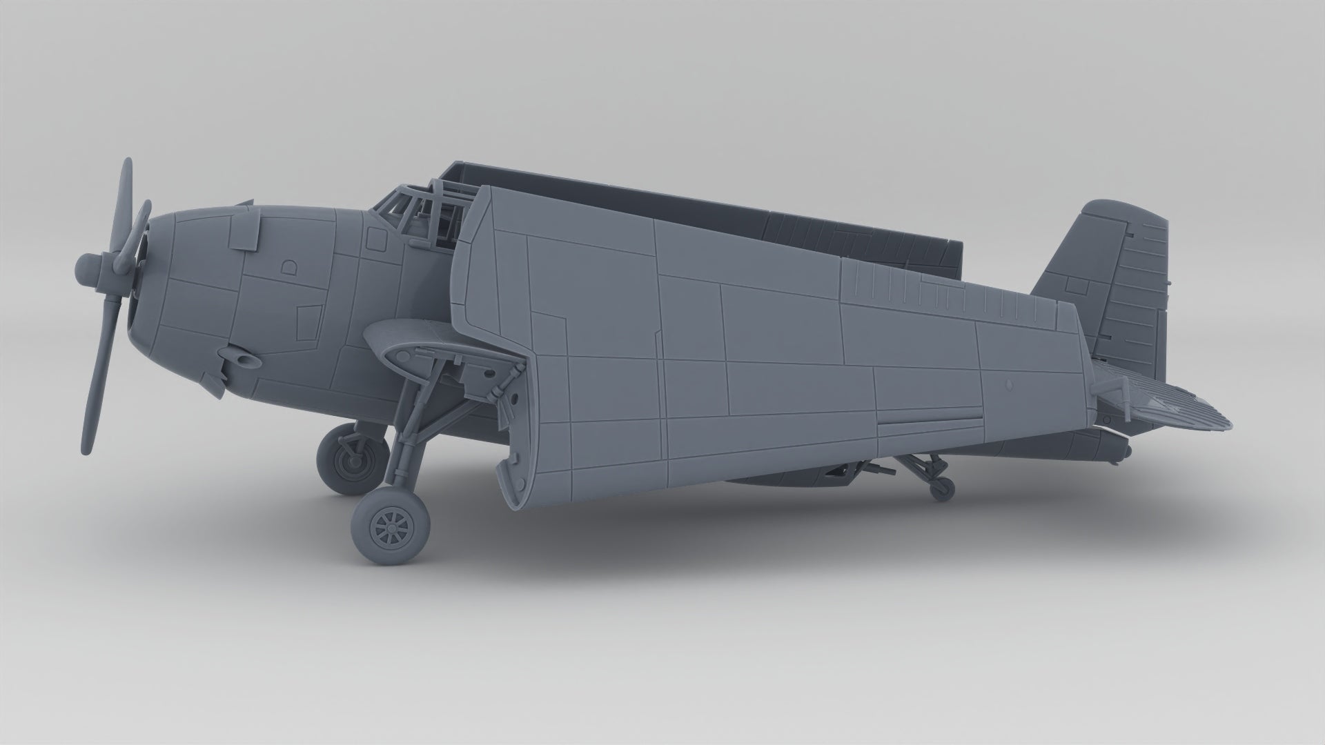 1/96 USN Grumman FM-2 Wildcat Aircraft (Wings Folded) - distefan 3d print