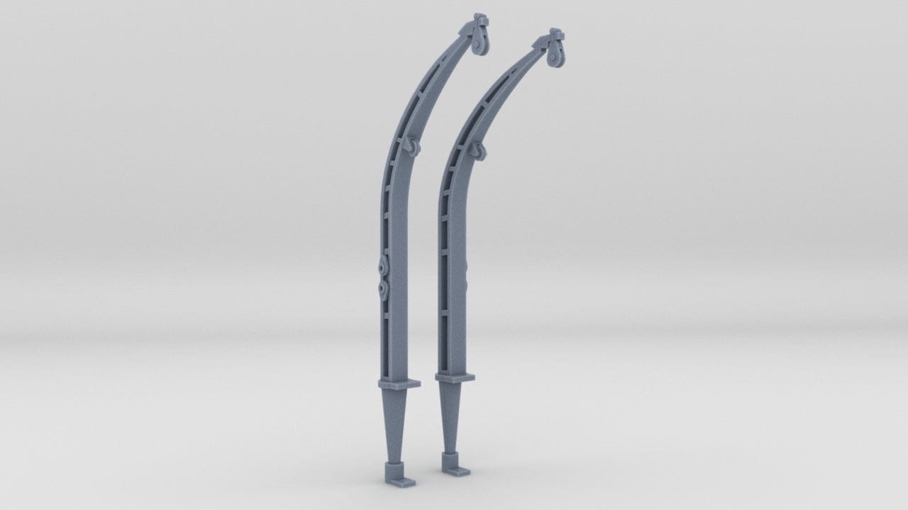 1/96 USN Hull Davits for Whaleboat Set (2pcs) - distefan 3d print