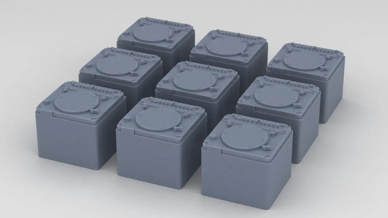 1/96 USN Intercom Station Type LS-519AISIC Set (9pcs) - distefan 3d print