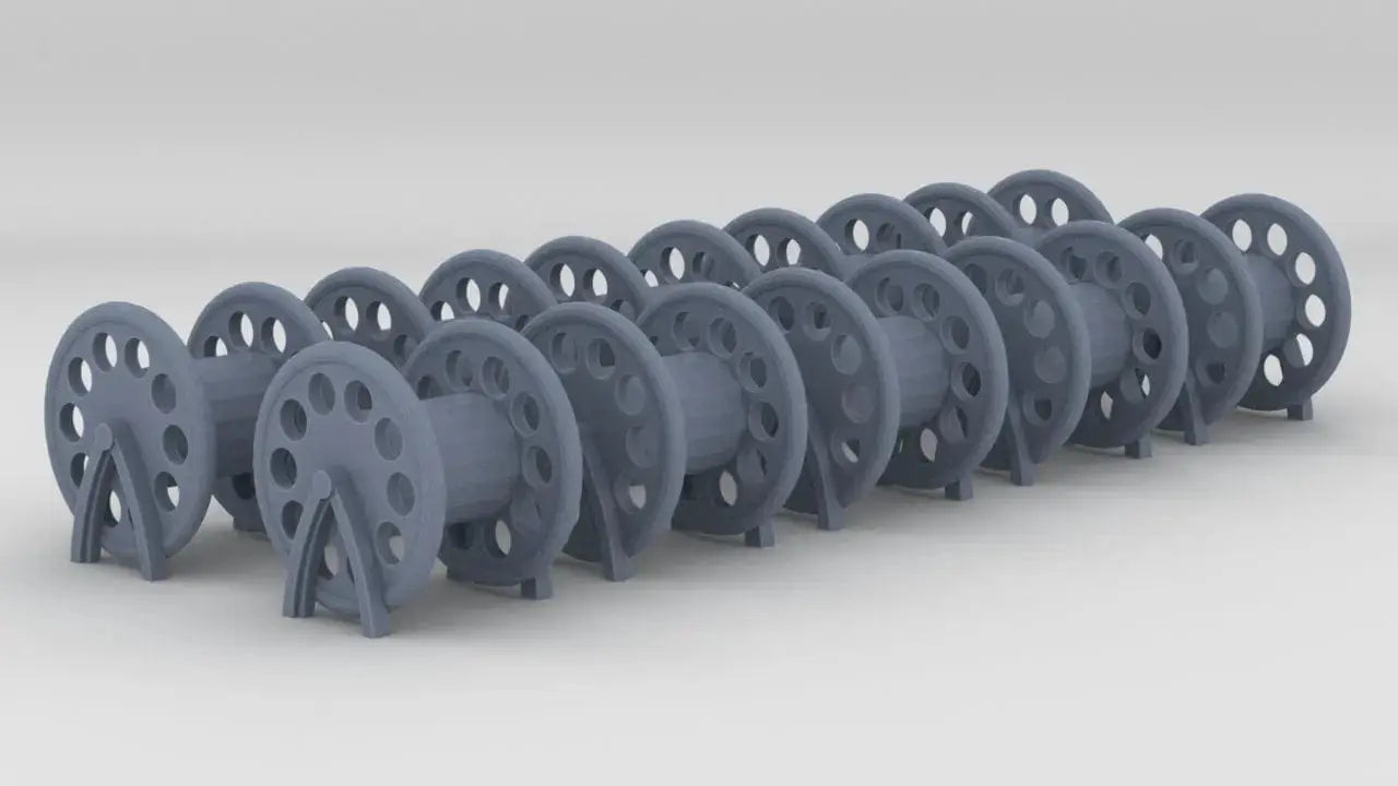 1/96 USN Rope Reels (Small) Set (10pcs) - distefan 3d print