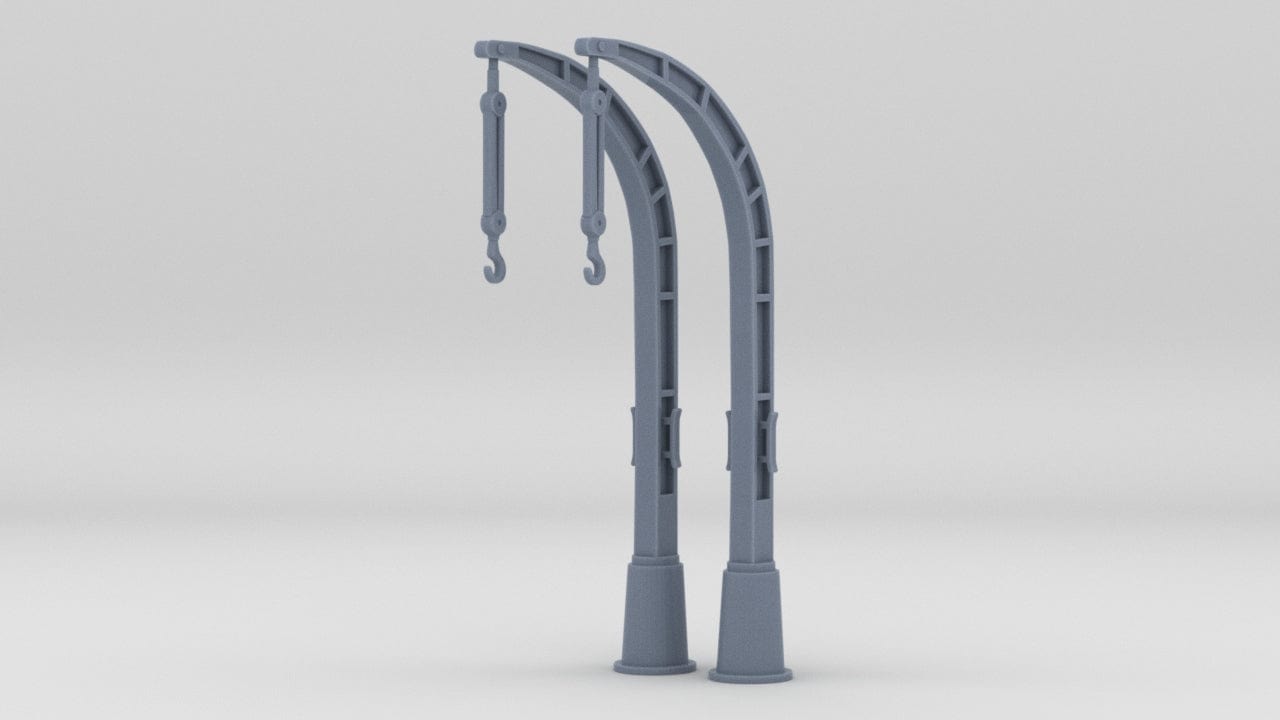 1/96 USN Whaleboat Davits Big Set (2pcs) - distefan 3d print