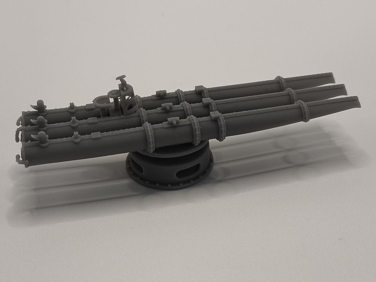 1/96 USS 21-inch Triple Torpedo Tubes - distefan 3d print