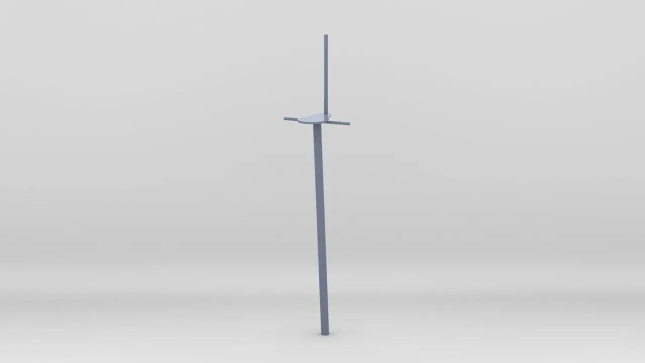 1/96 USS Baltimore (CA-68) Aft Mast - distefan 3d print