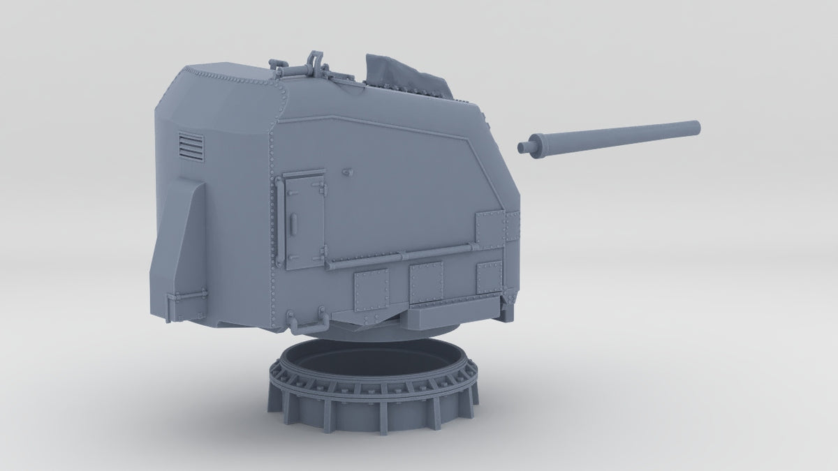1/96 USS Cecil J. Doyle Stern 5"/38 Cal. Gun Mount Set v2 - distefan 3d print