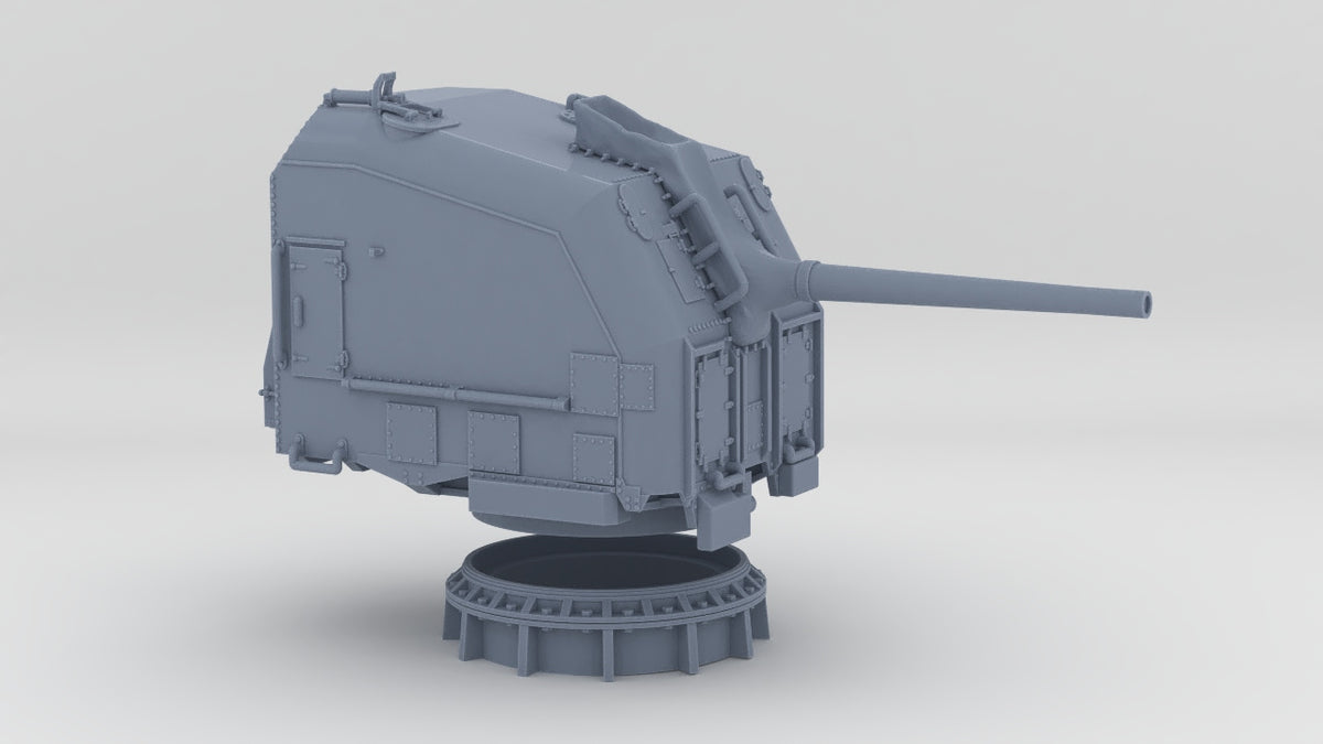 1/96 USS Cecil J. Doyle Stern 5"/38 Cal. Gun Mount Set v2 - distefan 3d print