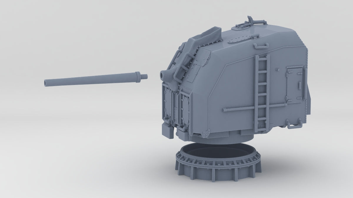1/96 USS Cecil J. Doyle Stern 5"/38 Cal. Gun Mount Set v2 - distefan 3d print