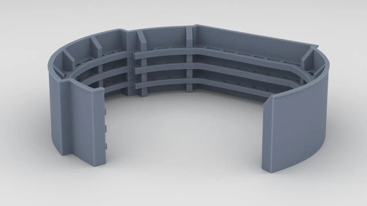 1/96 USS Fletcher 40mm Twin Bofors Amidships Tub (Starboard) - distefan 3d print