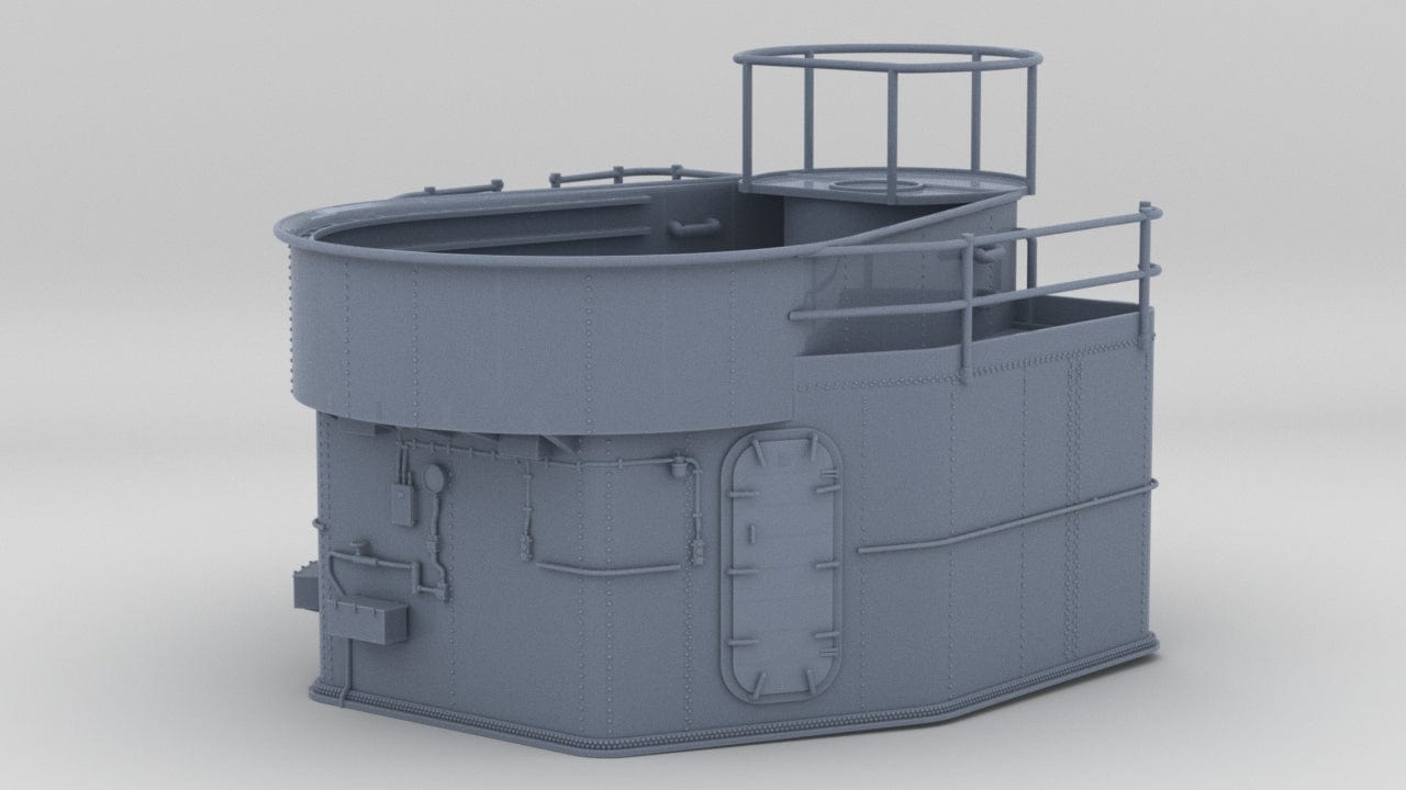1/96 USS Fletcher Aft 40mm Tub Platform - distefan 3d print