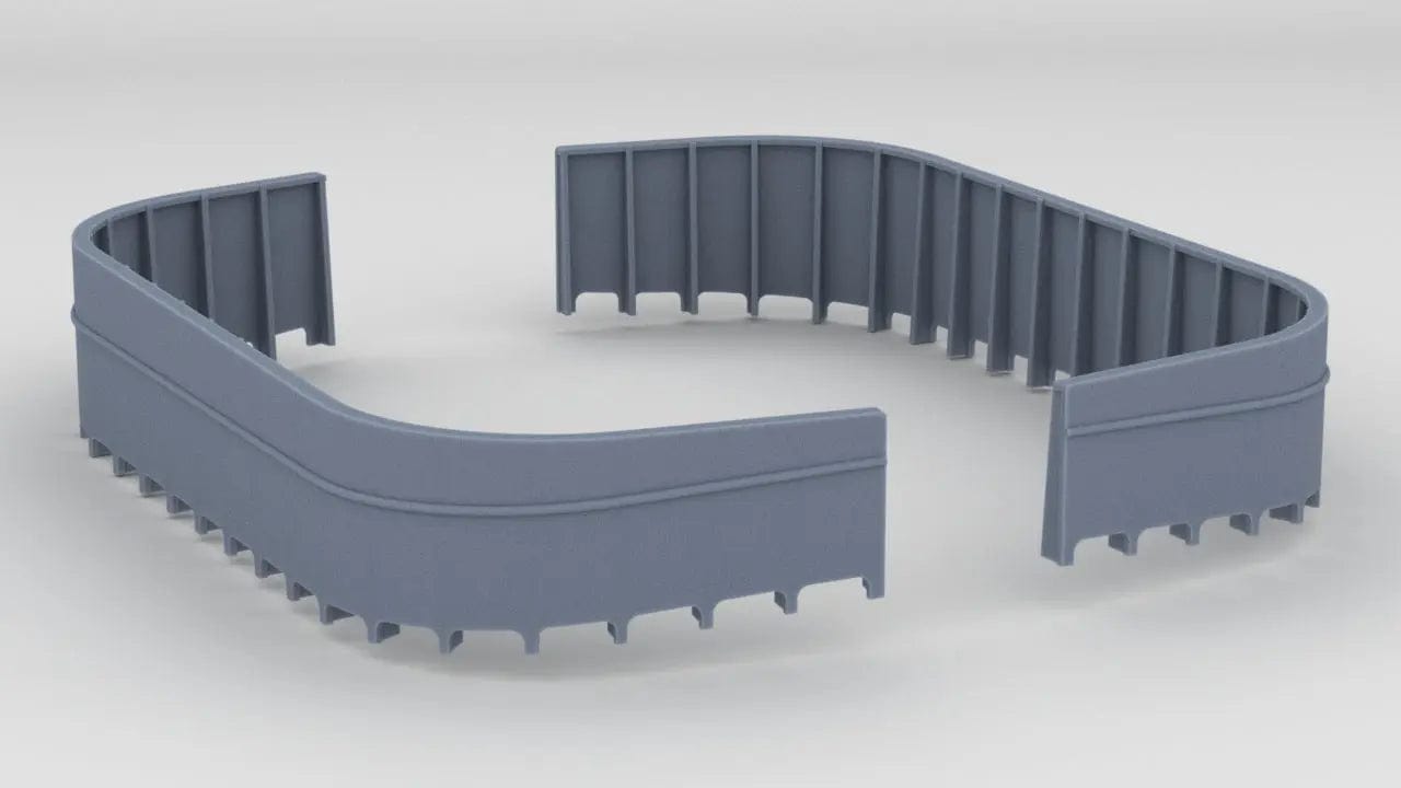 1/96 USS Fletcher Amidships 20mm Gun Tubs Set (2pcs) - distefan 3d print
