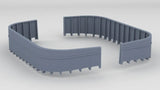 1/96 USS Fletcher Amidships 20mm Gun Tubs Set (2pcs)