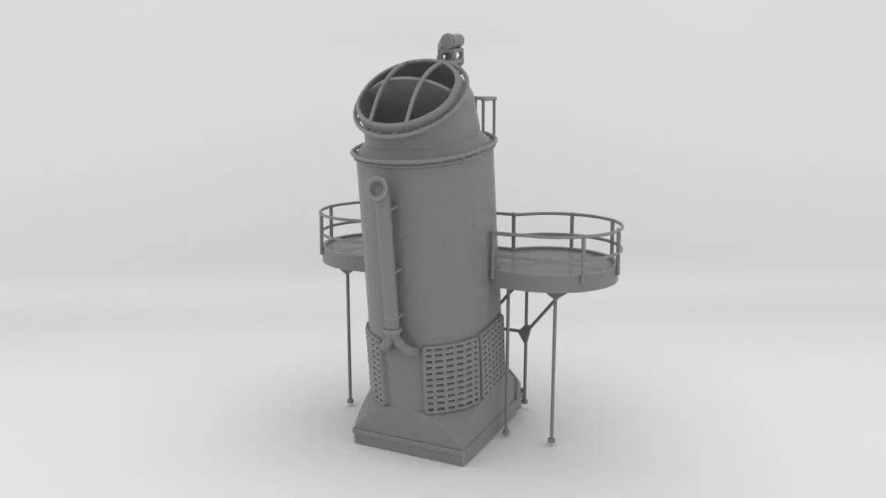 1/96 USS Fletcher Funnel 1 Searchlight Platform - distefan 3d print