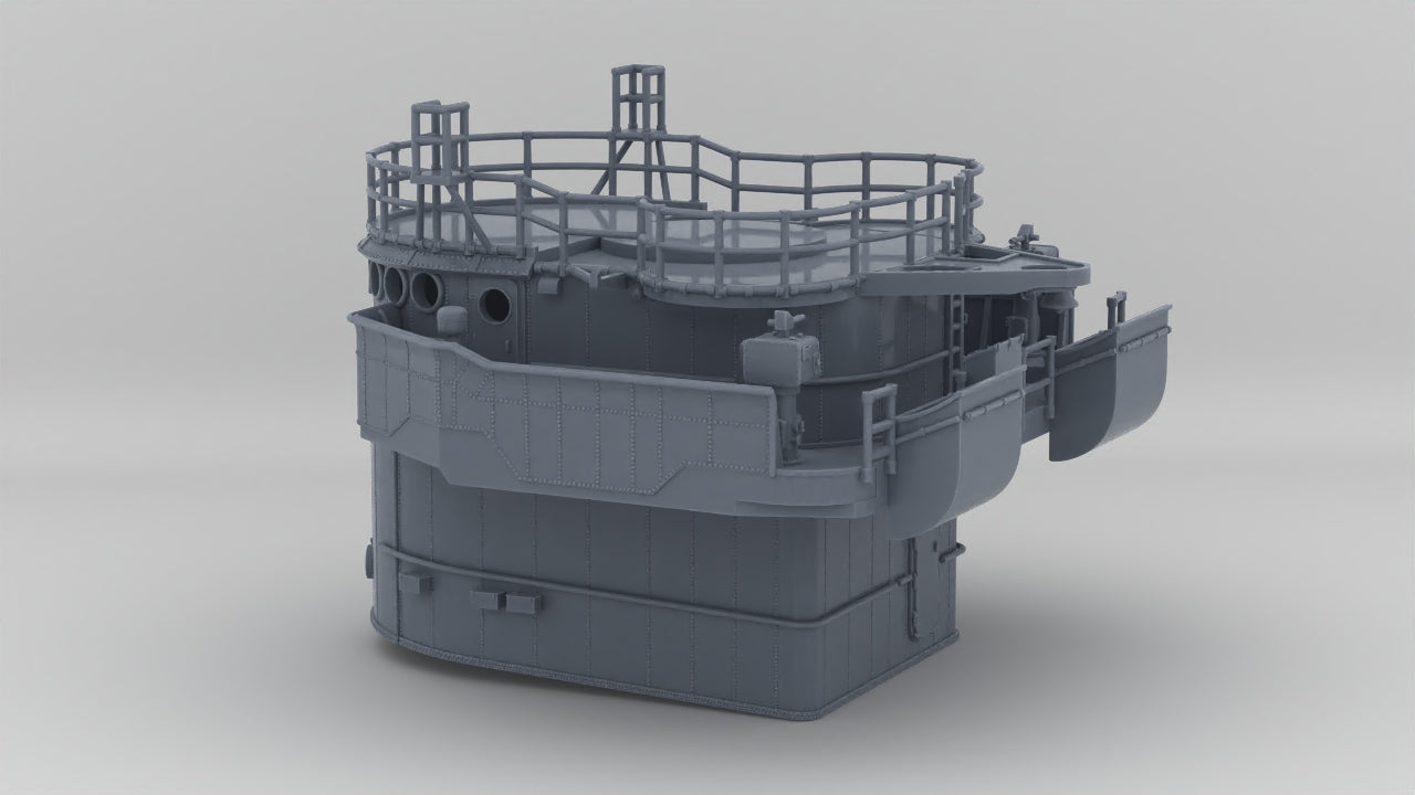 1/96 USS Fletcher Round Bridge Deck w/o Peak Protosoon