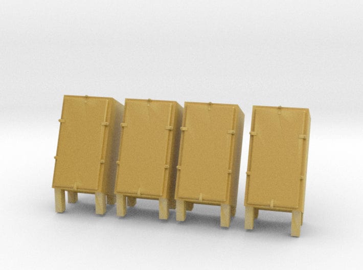 1/96 USS forward hedgehog thrower storage lockers - distefan 3d print