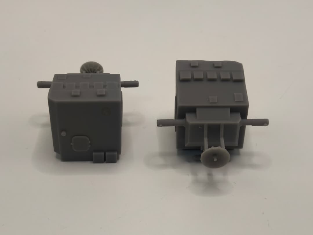 1/96 USS Indianapolis (CA-35) Aft Mk33 Gun Director Set (2pcs) Resin3Dinteractive – alternate view