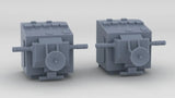 1/96 USS Indianapolis (CA-35) Aft Mk33 Gun Director Set (2pcs)