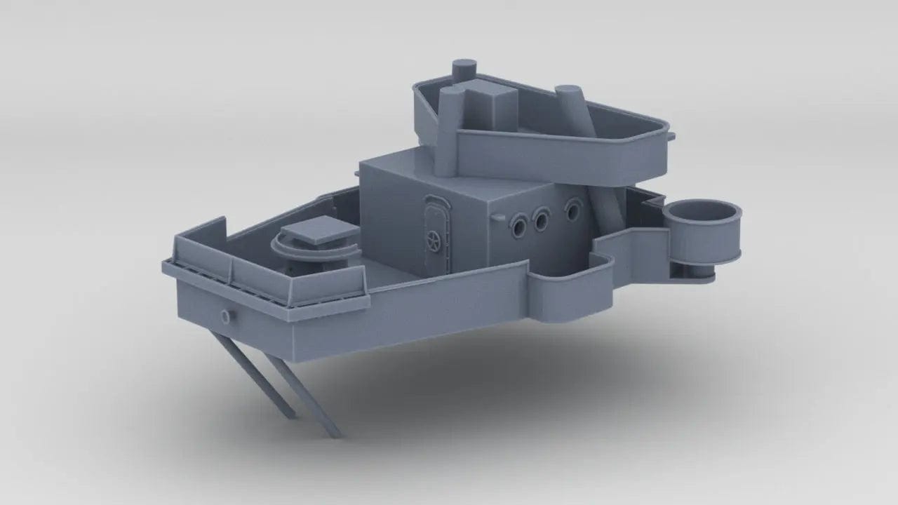 1/96 USS Indianapolis (CA-35) Forward Deck 4 - distefan 3d print