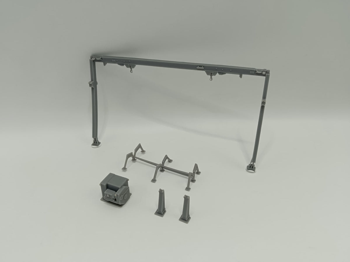 1/96 USS Iowa '84 Boat Davits Port Set - distefan 3d print – alternate view