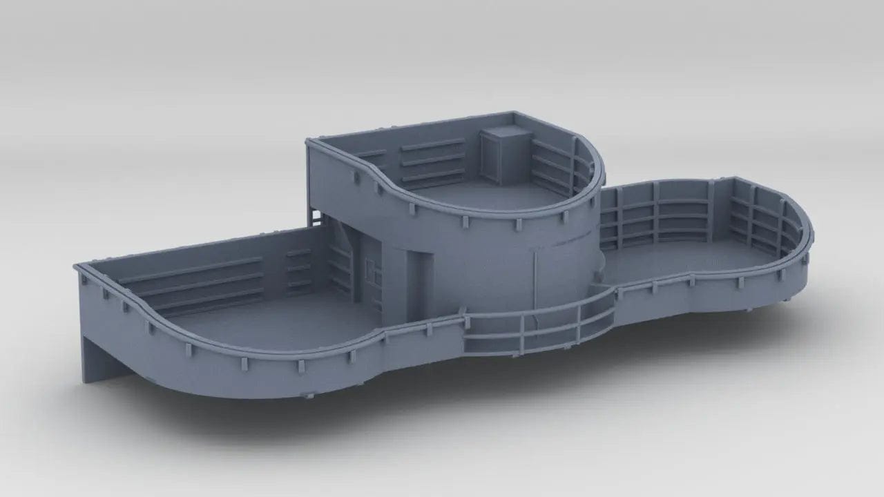 1/96 USS Iowa BB-61 Amidships 40mm Tub Port - distefan 3d print