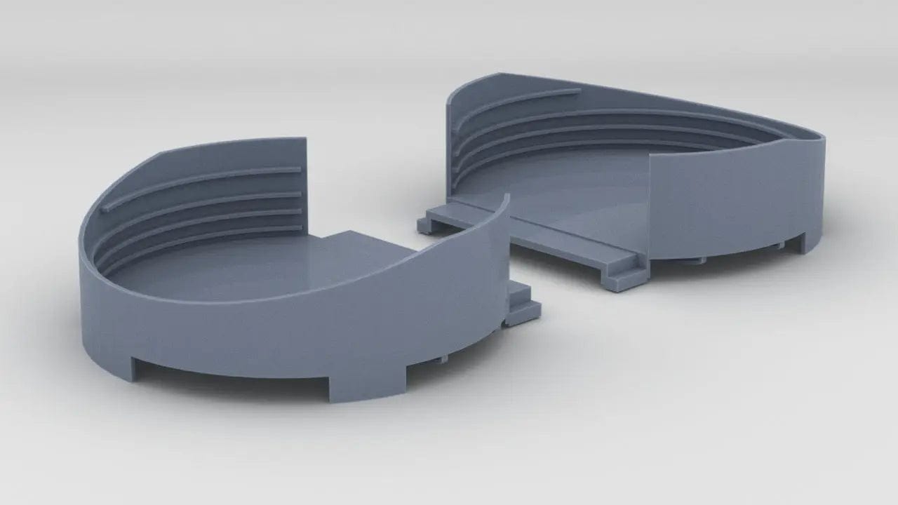 1/96 USS Iowa BB-61 Deck 2 Aft 40mm Tubs Set - distefan 3d print