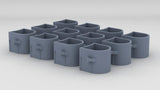1/96 USS Iowa BB-61 Forecastle Mk51 Tub Set (12pcs)
